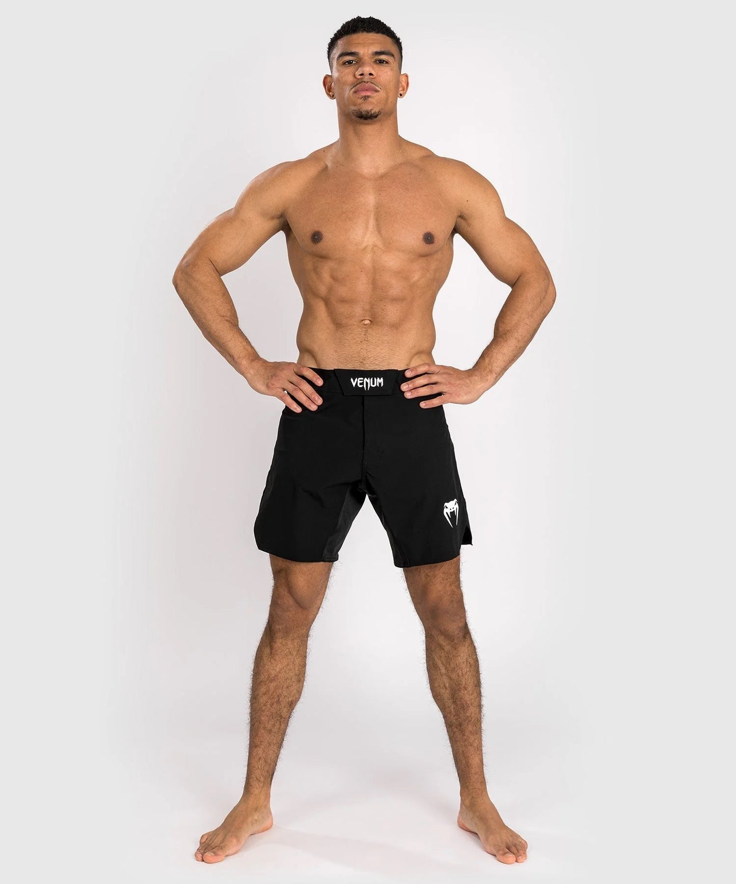 CONTENDER FIGHT SHORTS-BLACK/WHITE