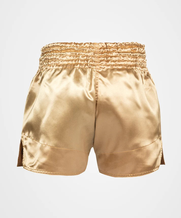 CLASSIC MUAY THAI SHORTS-GOLD/BLACK