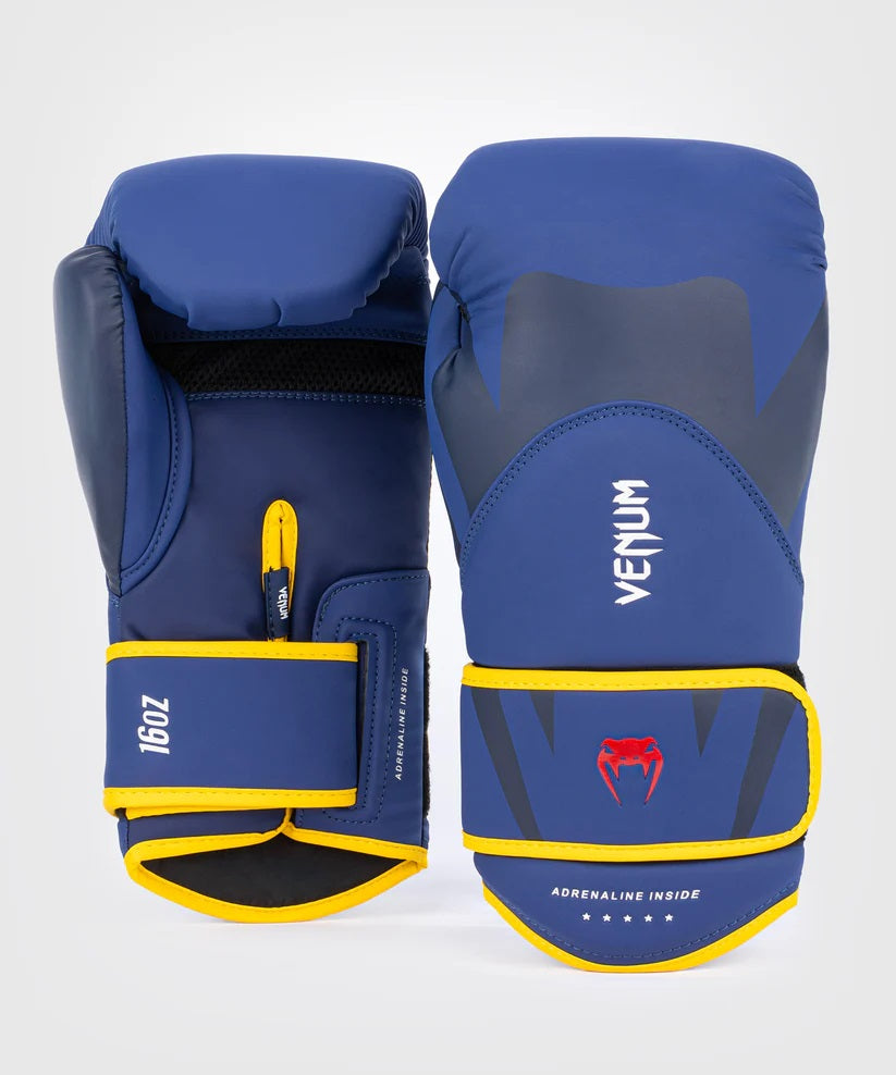 CHALLENGER 4.0 BOXING GLOVES-BLUE/YELLOW