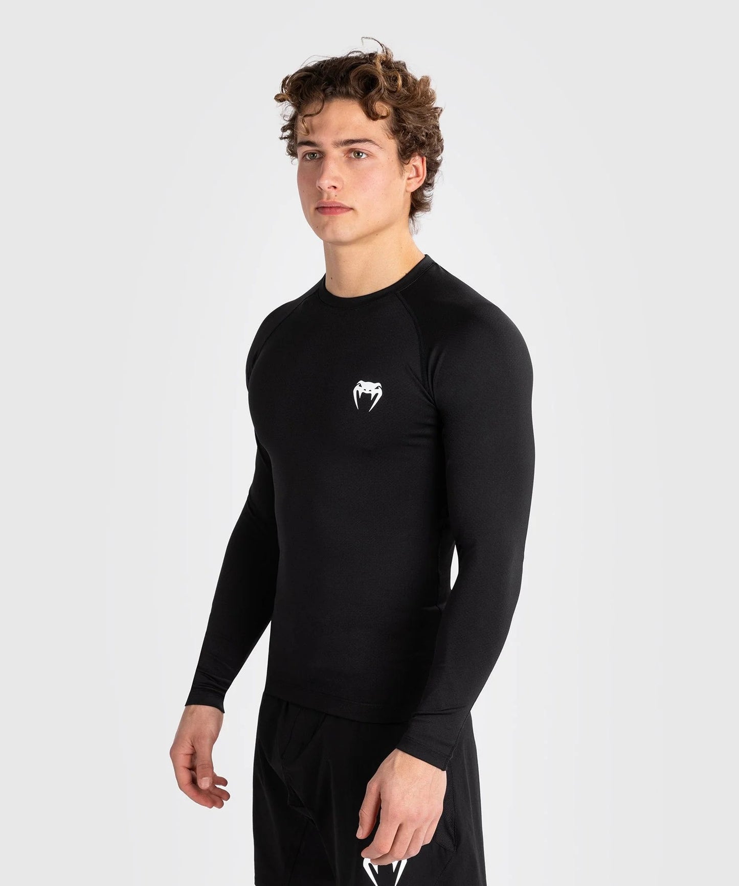 CONTENDER MEN'S LONG SLEEVE RASHGUARD-BLACK