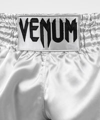 CLASSIC MUAY THAI SHORTS-SILVER/BLACK