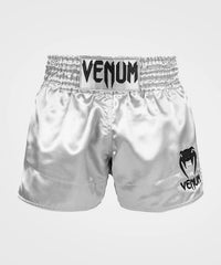 CLASSIC MUAY THAI SHORTS-SILVER/BLACK