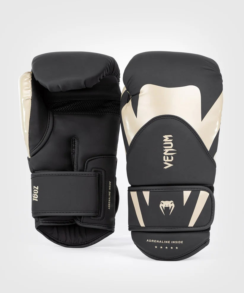 CHALLENGER 4.0 BOXING GLOVES-BLACK/BEIGE