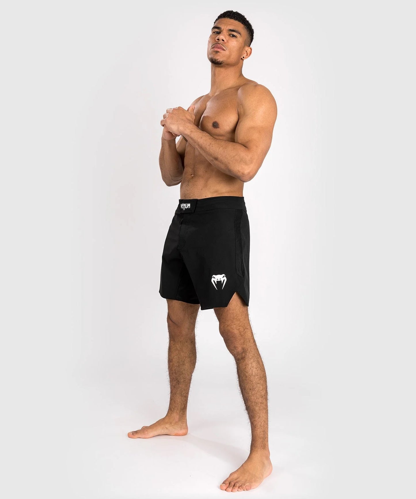 CONTENDER FIGHT SHORTS-BLACK/WHITE