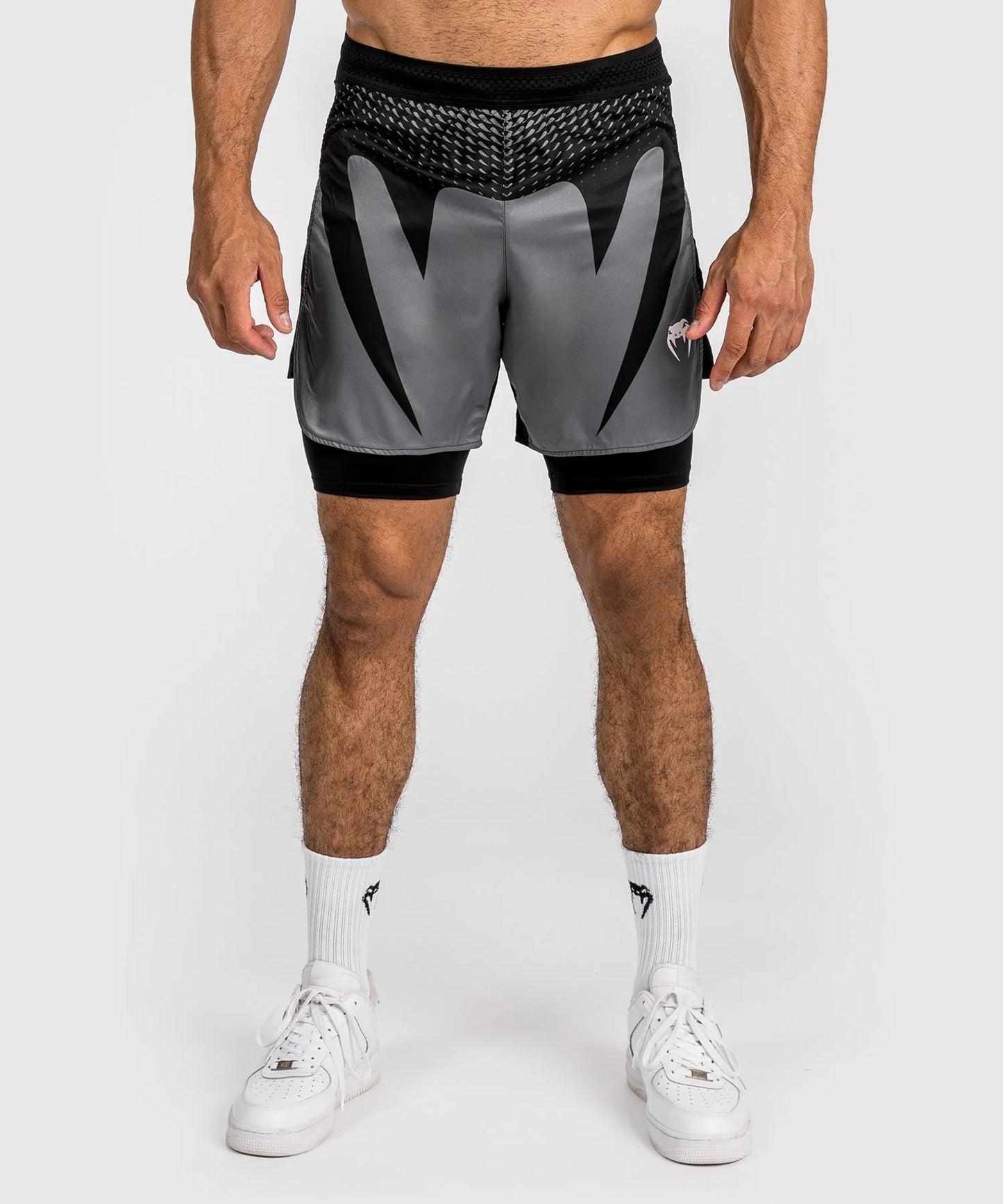 ATTACK FIGHT SHORTS - BLACK