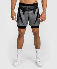 ATTACK FIGHT SHORTS - BLACK