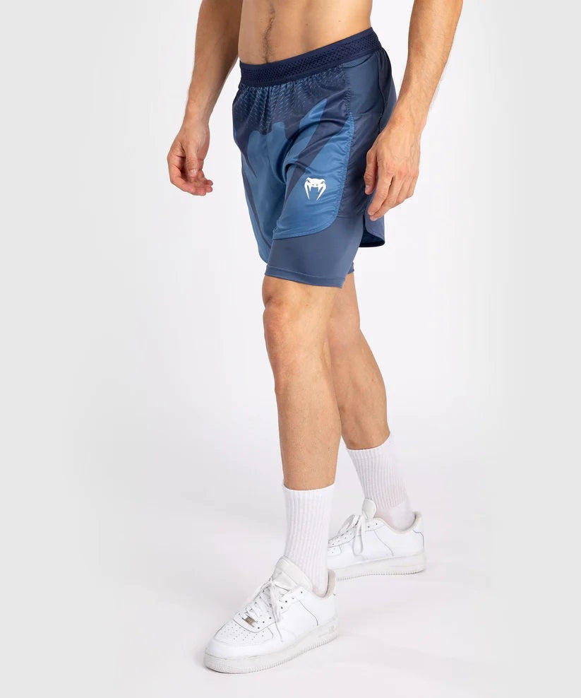 ATTACK FIGHT SHORTS - NAVY BLUE