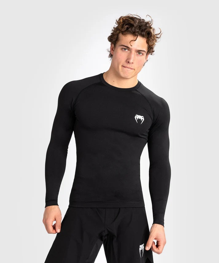 CONTENDER MEN'S LONG SLEEVE RASHGUARD-BLACK