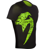 Original Giant Rashguard Short Sleeves - Black/Neo Yellow