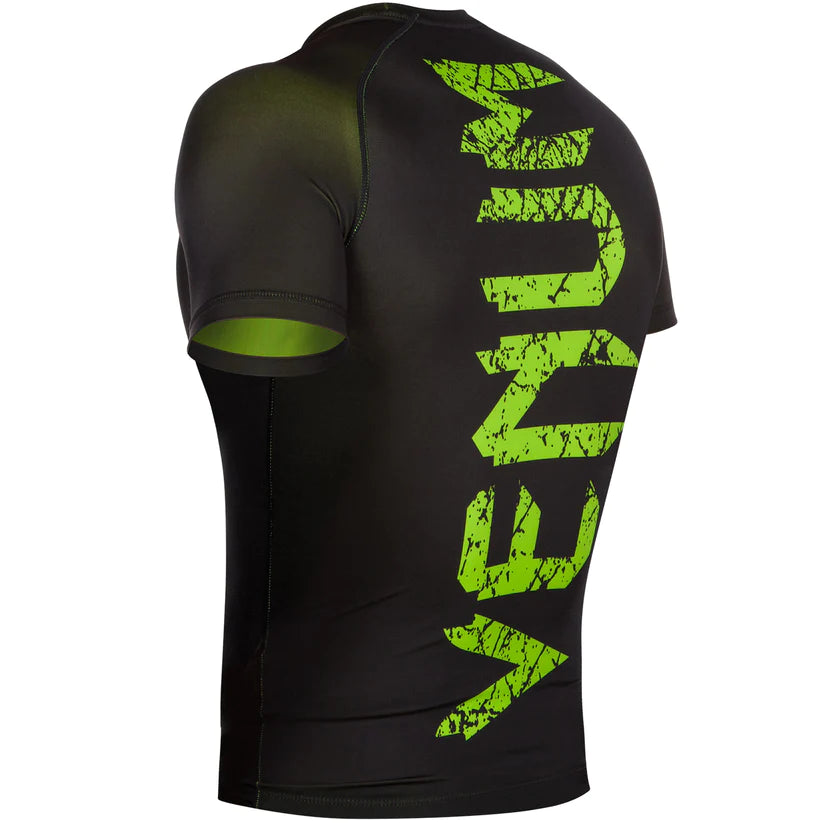 Original Giant Rashguard Short Sleeves - Black/Neo Yellow
