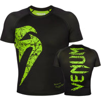 Original Giant Rashguard Short Sleeves - Black/Neo Yellow