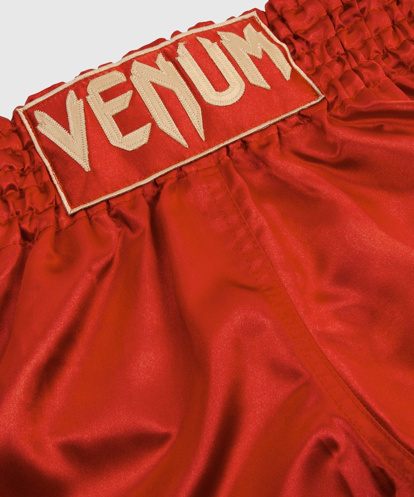 CLASSIC MUAY THAI SHORTS-BORDEAUX/GOLD