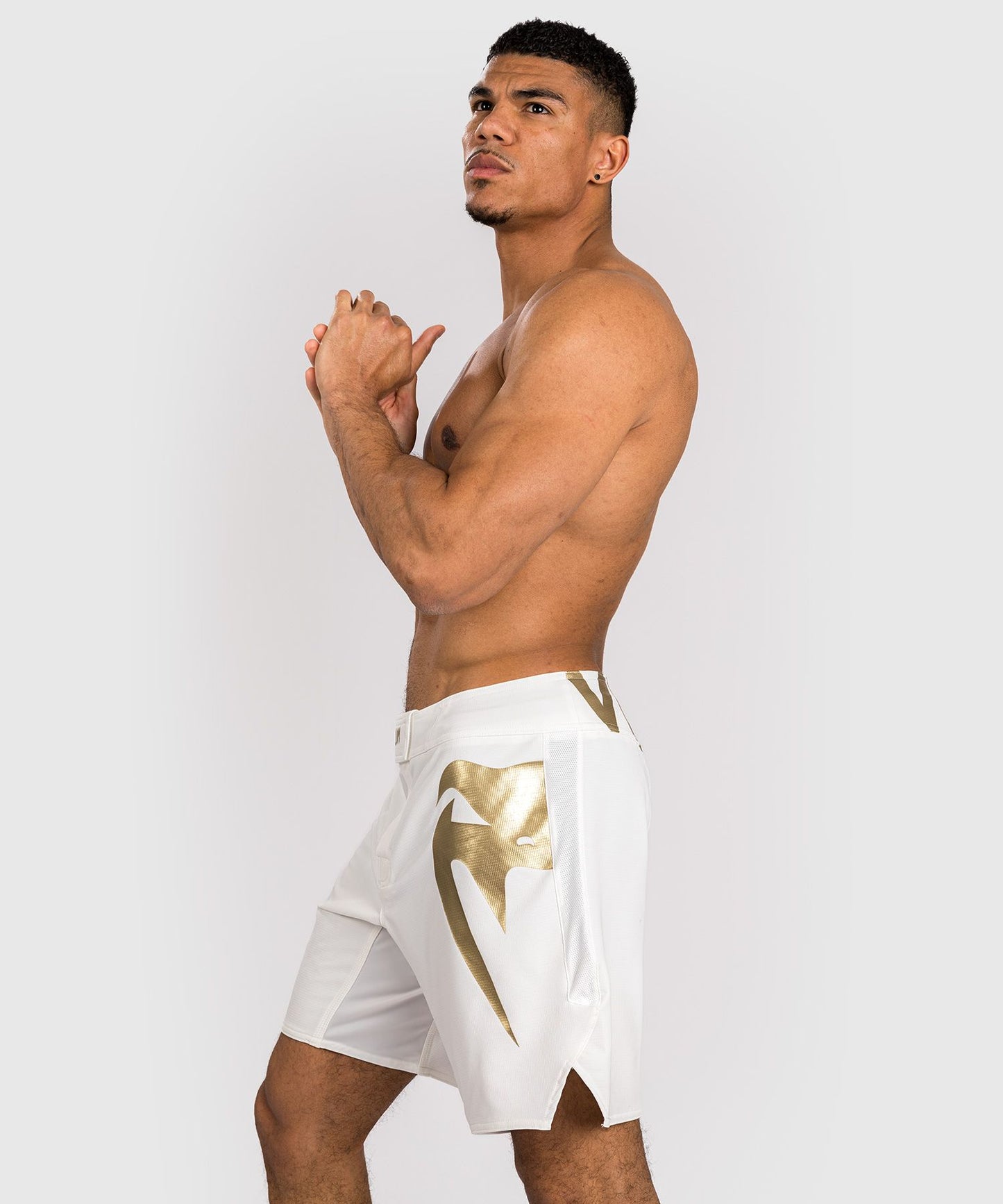 LIGHT 5.0 FIGHT SHORTS-WHITE/GOLD