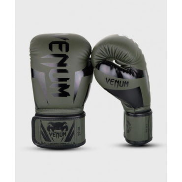 Elite Boxing Gloves - Khaki/Black