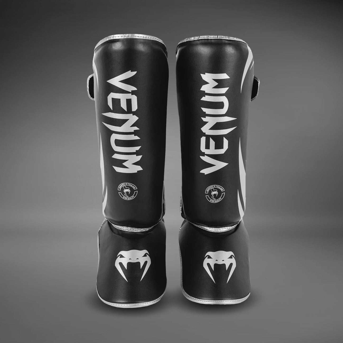 Challenger Standup Shinguards-Black/Silver