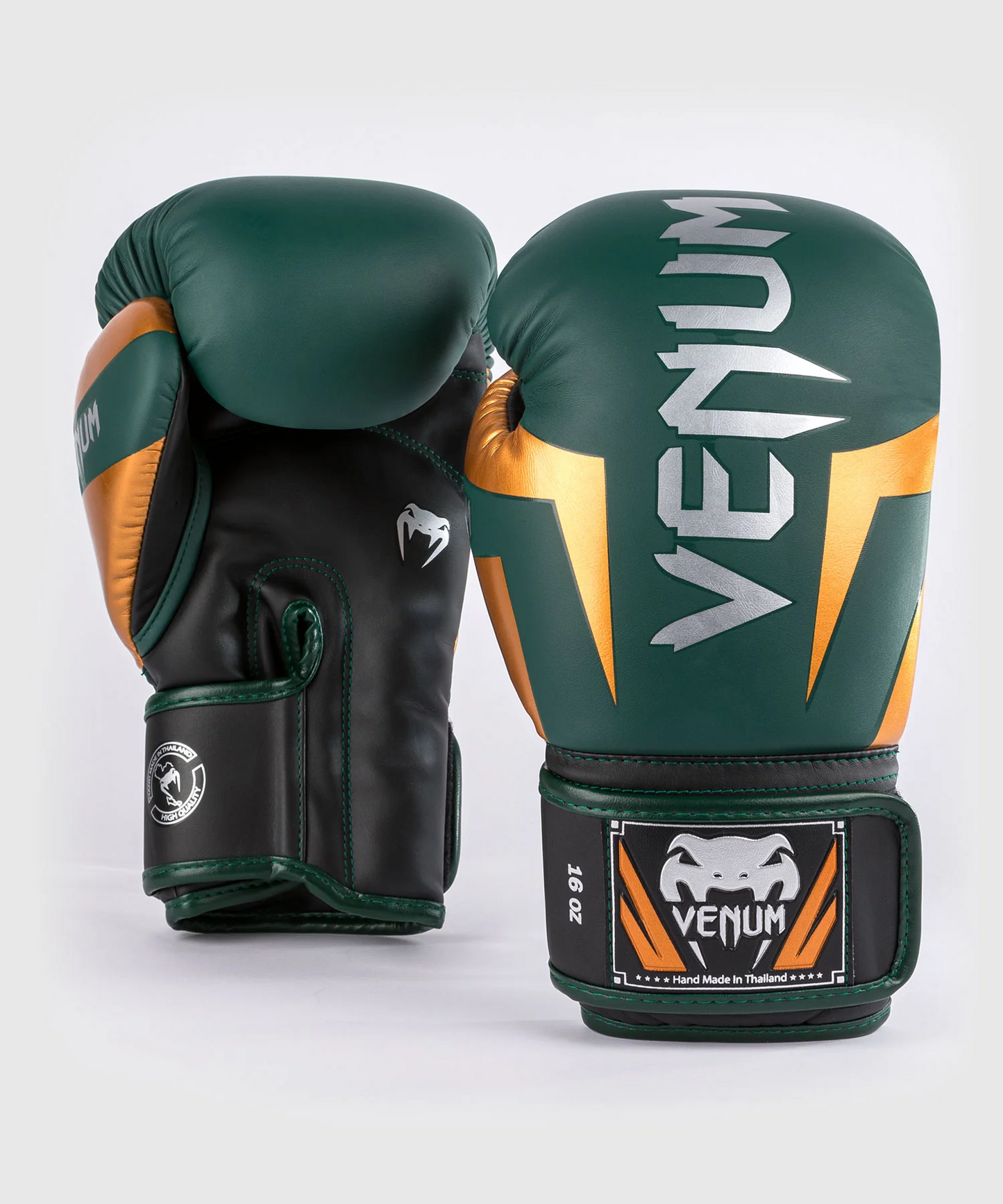 Elite Boxing Gloves Green Black Copper – Venum - Main Image
