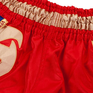 Giant Muay Thai Shorts - Red/Gold