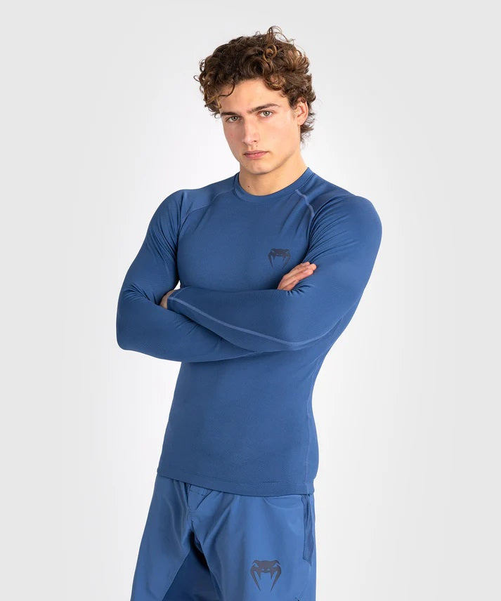 CONTENDER MEN'S LONG SLEEVE RASHGUARD-BLUE