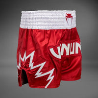 INFERNO MUAY THAI SHORTS - CHERRY RED/SNOW WHITE