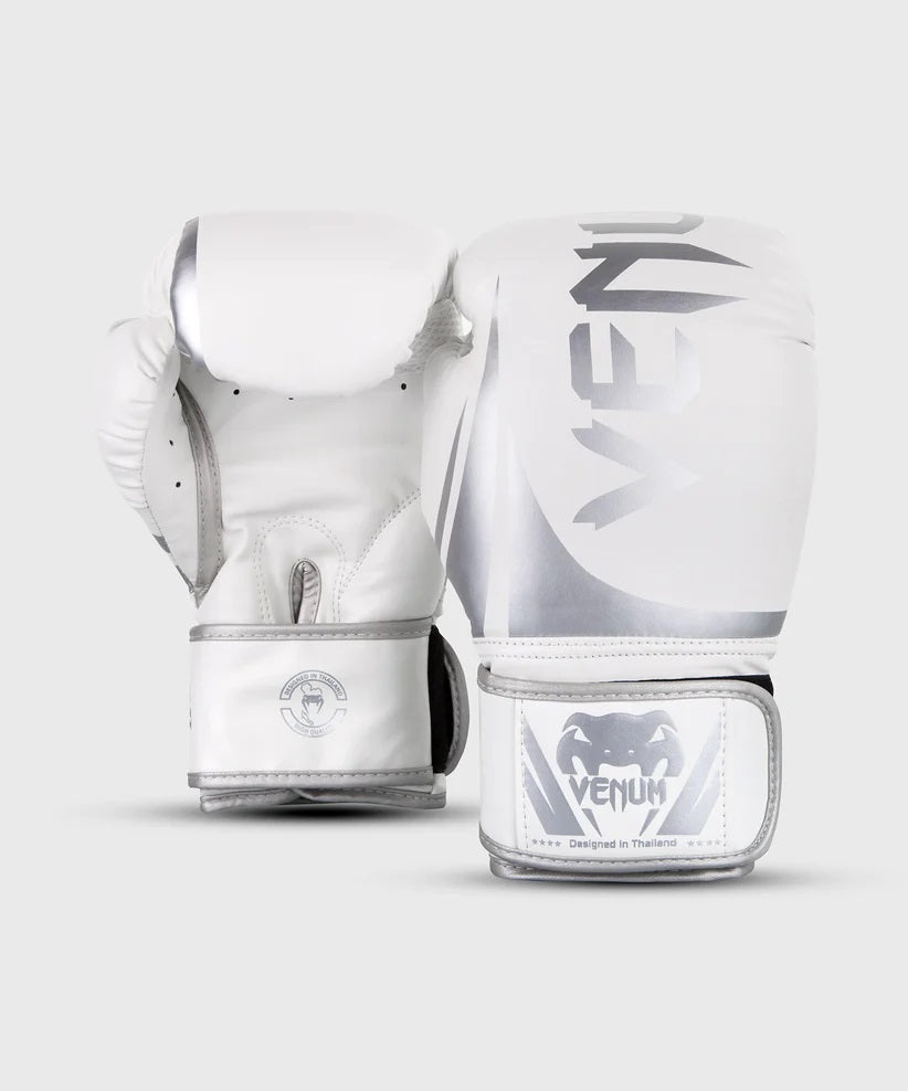 Challenger 2.0 Boxing Gloves - White/Silver