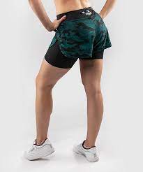 Defender 2.0 Hybrid Compression Shorts Women- Black/Green