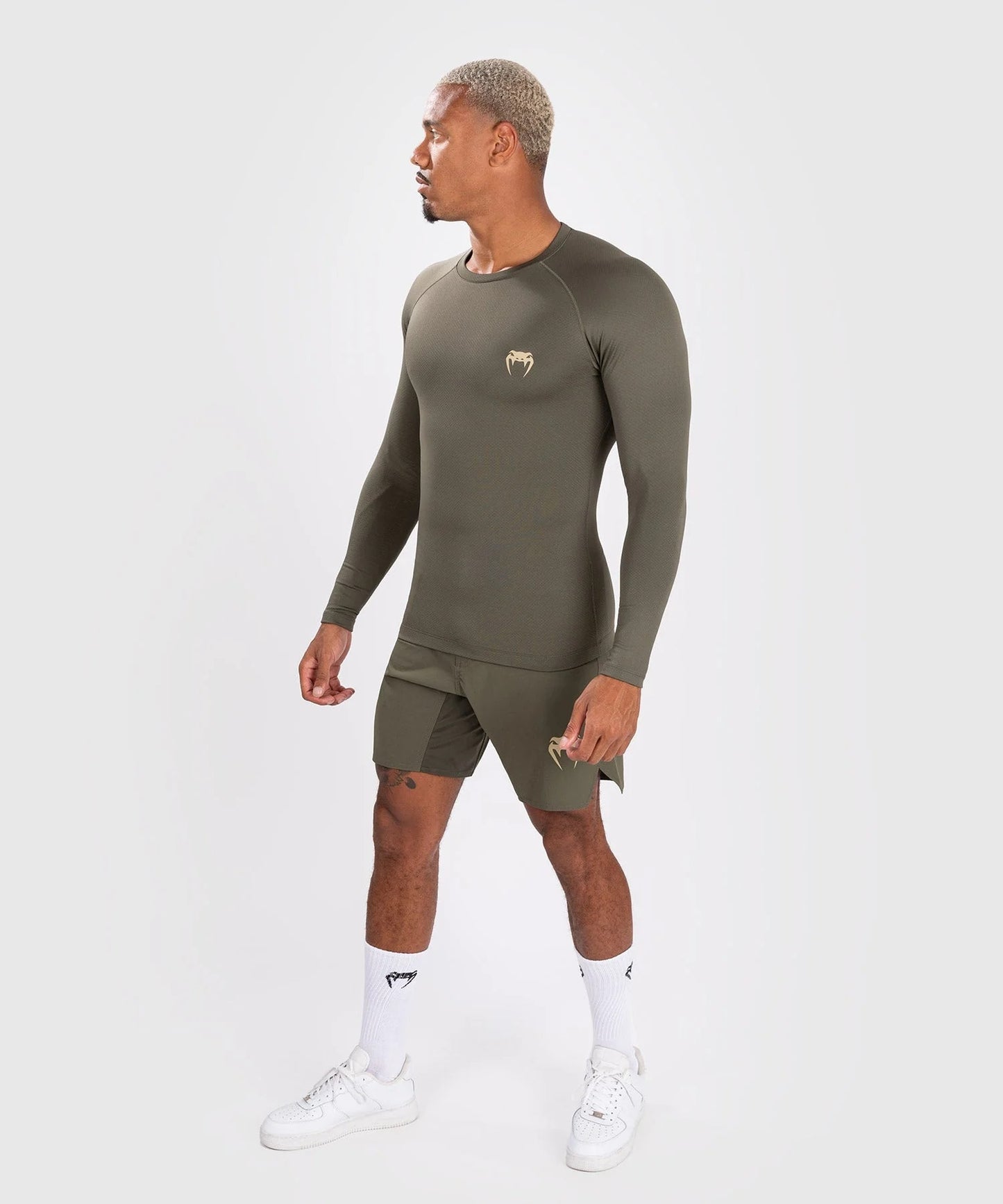 CONTENDER MEN'S LONG SLEEVE RASHGUARD-KHAKI